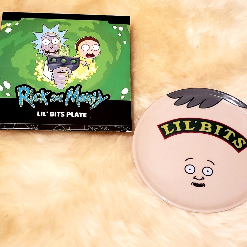 Rick and Marty L'il Bits Plate